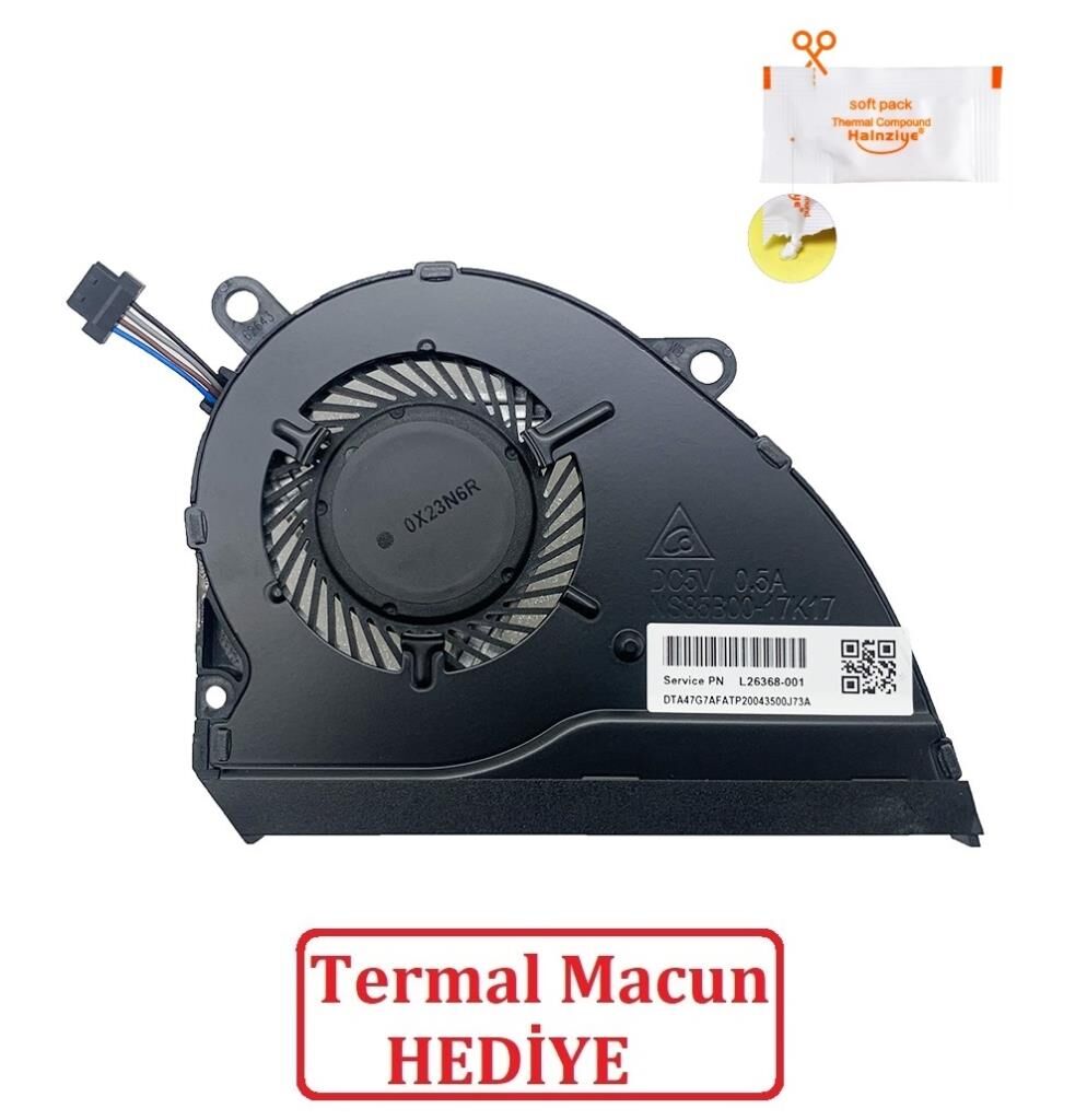 Hp Pavilion 14-CE0009UR, 14-CE0010CA, 14-CE0010NC, 14-CE0010NM Notebook Gpu Fanı / Ver.2