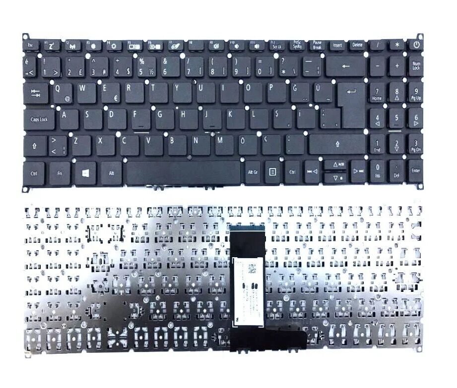 Acer Swift 3 SF315-52-58BP, SF315-52-58HG Notebook Klavyesi (Siyah TR)