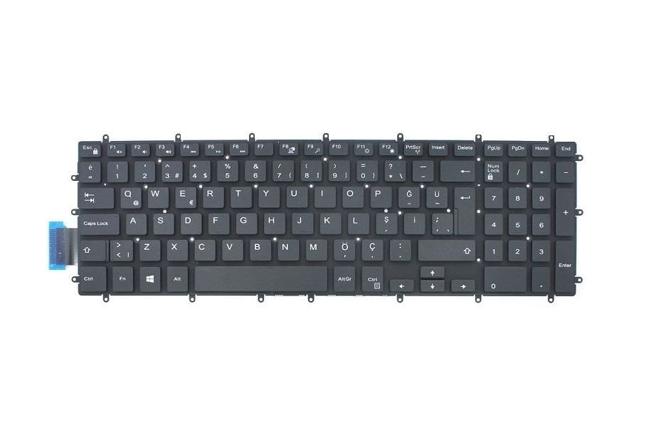 Dell P89F001, P89F002, P89F003, P89F004 Klavye Işıklı - Muadil