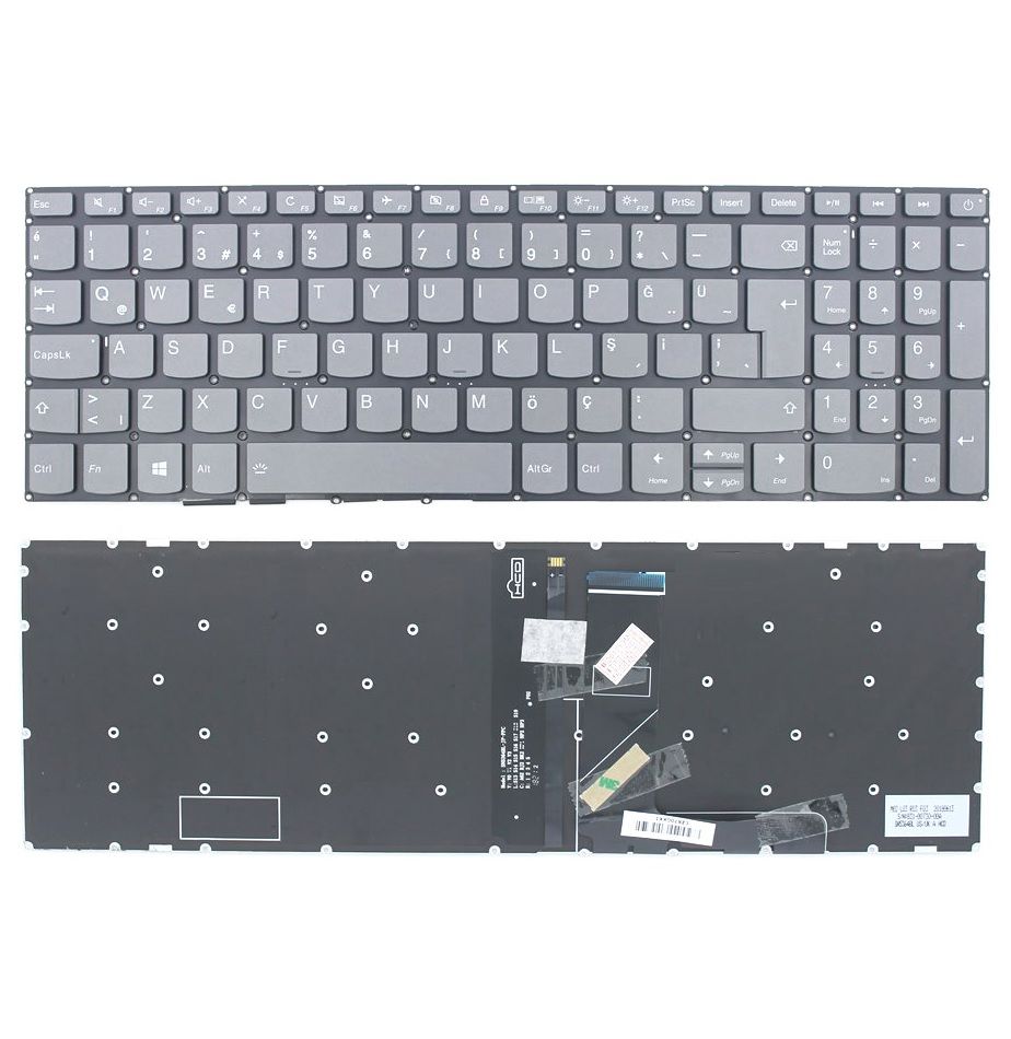 Lenovo PC5CP-TUR, PC5CPB, PC5CPB-TR, PC5CPB-TUR Notebook Klavyesi, Laptop Tuş Takımı - ışıklı / Ver.1