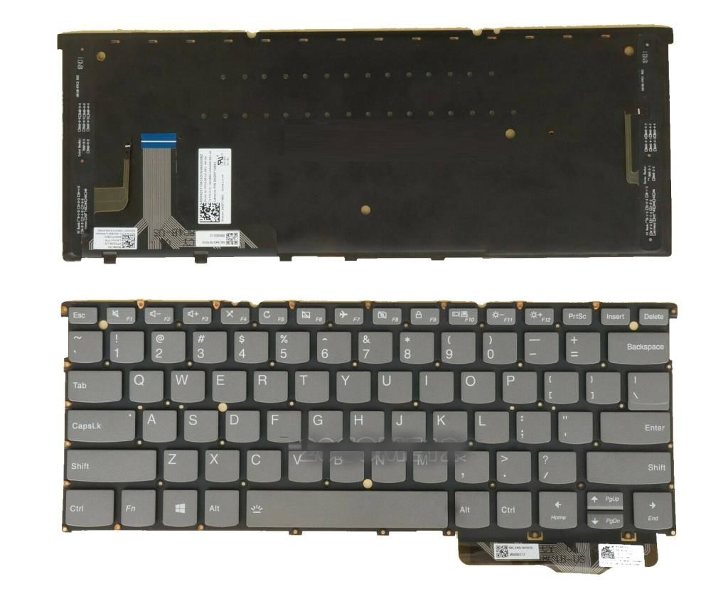 Lenovo Yoga S940-14IWL Notebook Klavyesi - Siyah - TR - Işıklı