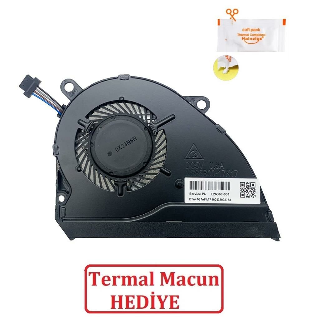 Hp Pavilion 14-CE0021TU, 14-CE0021UR, 14-CE0022TU, 14-CE0022UR Notebook Gpu Fanı / Ver.2