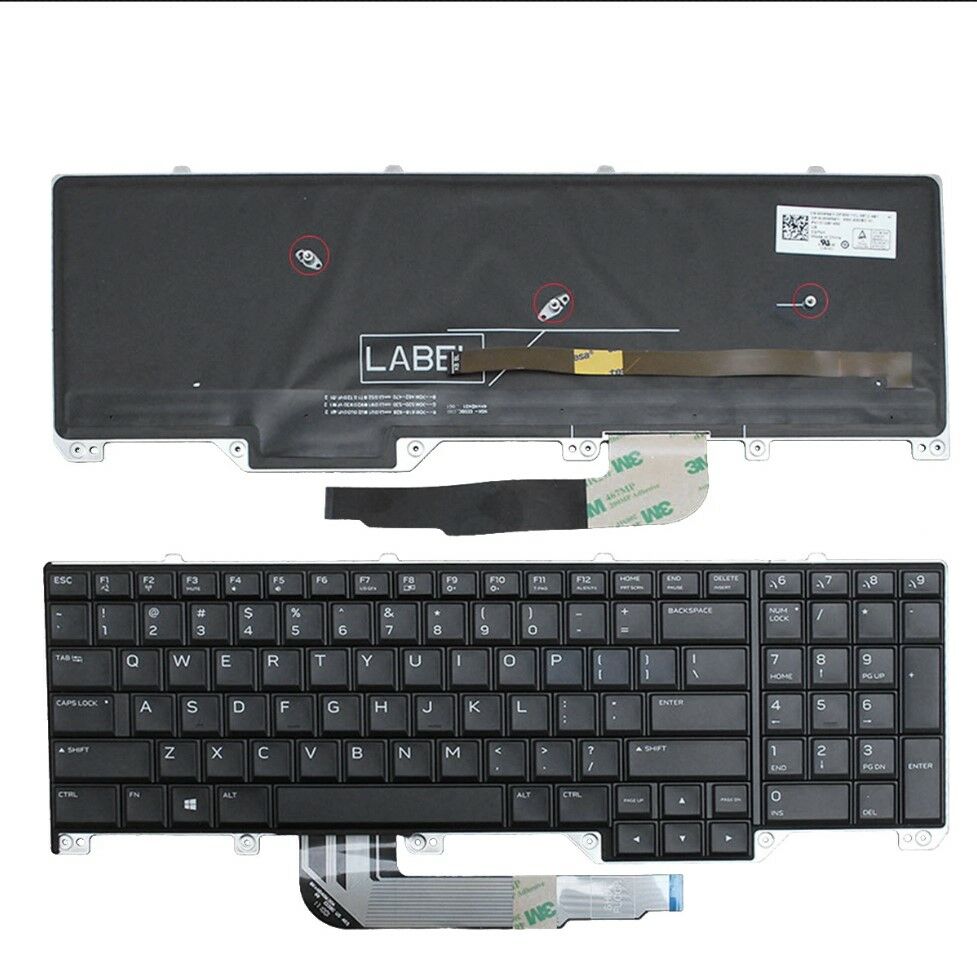 Dell Alienware 17 R4 Notebook Klavye / Siyah - TR - Işıklı - RGB