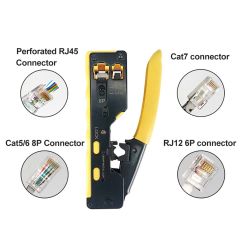 Afila Cat7 Cat6 Cat5 RJ45 Sıkma Pensesi 6P6C, 6P4C, 6P2C, RJ11, RJ12 Network Pense V2
