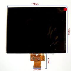 HJ080IA-01E M1-A1 32001395-00 8''inç 40 Pin HD Lcd Panel - iç Ekran