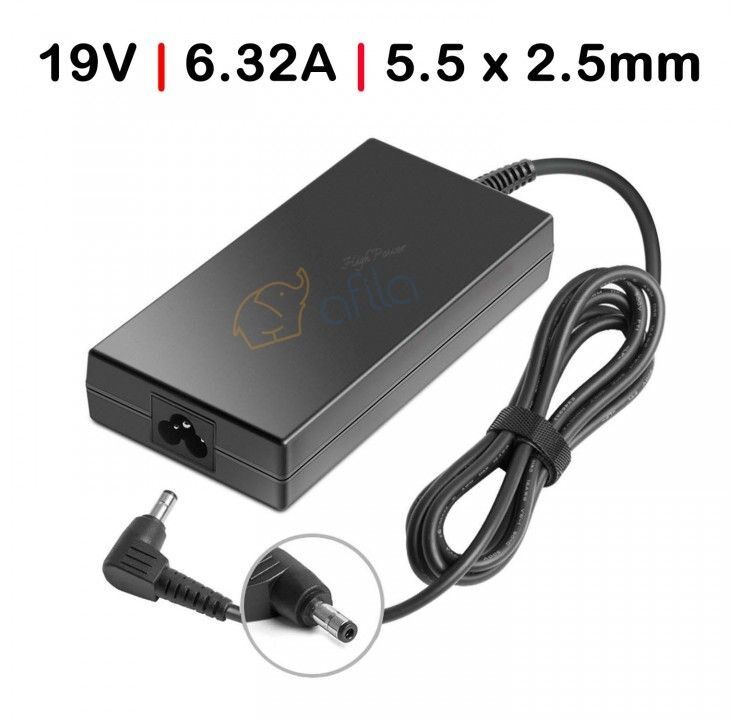 Asus ROG Strix GL553VD, GL553VD-DS71 Adaptör - 120W Şarj Cihazı / 19V 6.3A