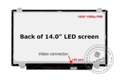 14.0 inç 30pin Slim 1920*1080 FHD B140HTN01.2 Notebook Lcd Panel - Ekran