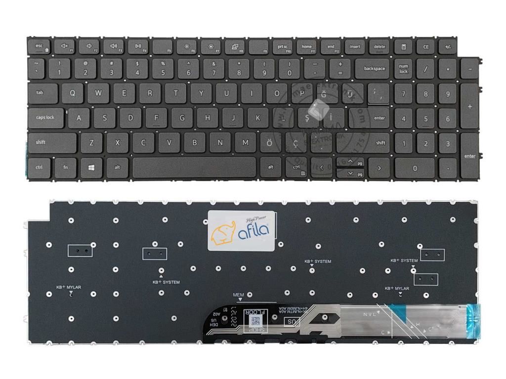 Dell Latitude 3520 Notebook Klavyesi, Tuş Takımı / Siyah TR IŞIKLI