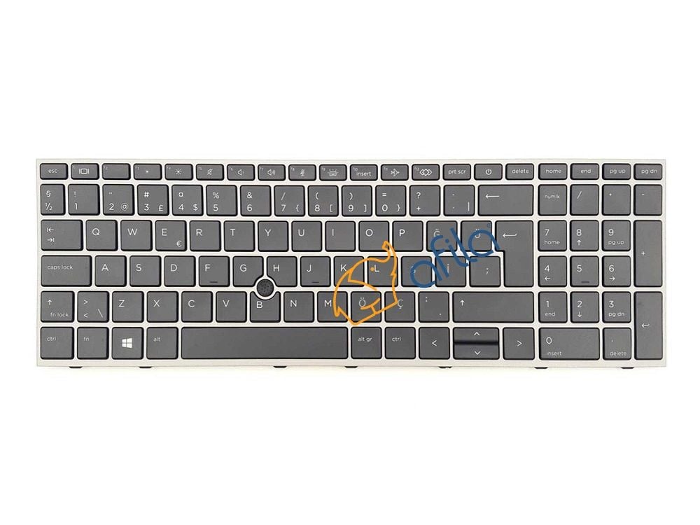 HP ZBook Fury 15 G7 (119X6EA, 119X0EA) Notebook Klavyesi, Tuş Takımı (Siyah TR) ışıklı