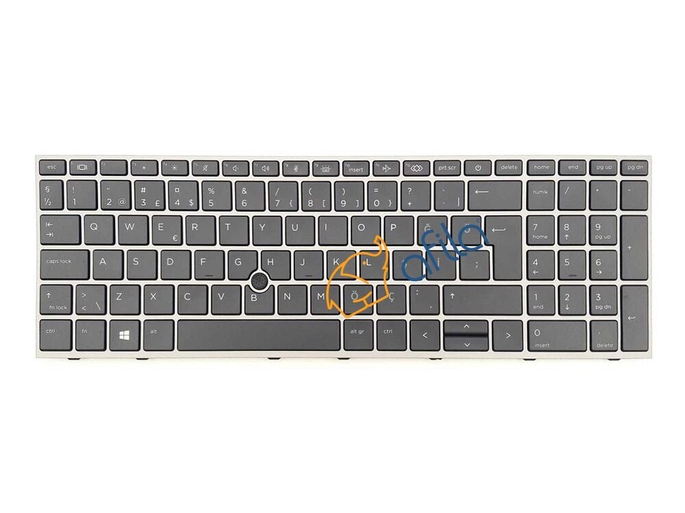 HP ZBook Fury 15 G8 (314K7EA, 314K6EA) Notebook Klavyesi, Tuş Takımı (Siyah TR) ışıklı