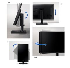 Samsung 21.5'' T450 LF22T450FQRXUF 5ms Full HD FreeSync Pivot IPS LED Monitör