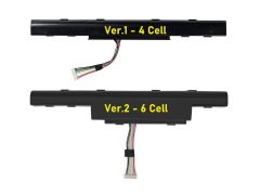Acer Aspire E5-553 Notebook Bataryası, Laptop Pili (Ver.2 - 6Cell-4400Mah)