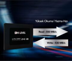 HI-LEVEL 240GB SSD Disk SSD30ULT/240G + Aparat