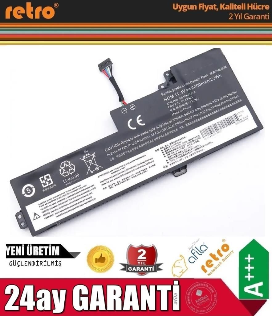 Lenovo 01AV421 Notebook Bataryası - Pili