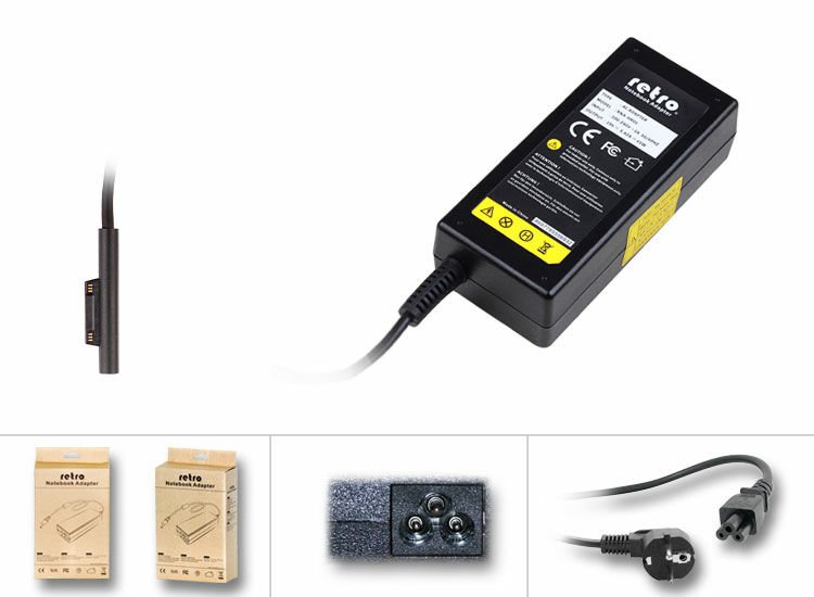 Microsoft Surface Pro 6 15V 4A 60W Adaptör, Şarj Cihazı