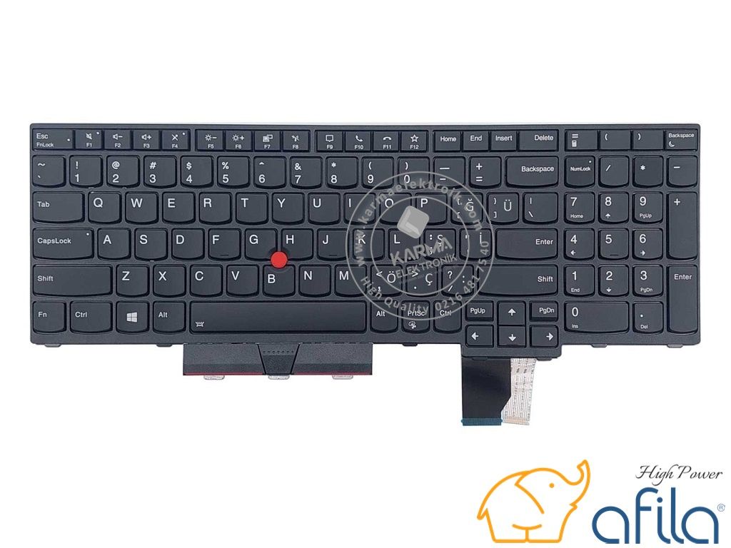 Lenovo Thinkpad P15v Gen 3 Type 21D8 21D9 uyumlu Notebook Klavyesi (Siyah TR)