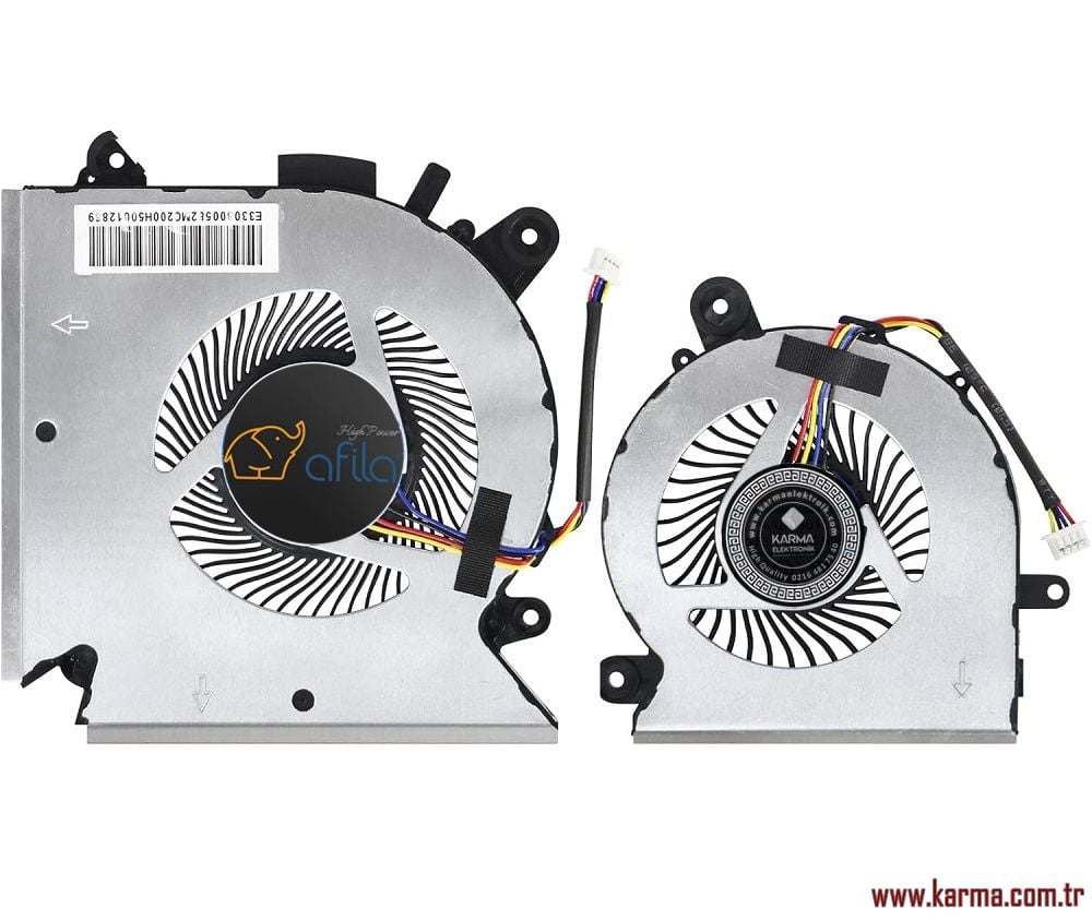MSI GF65 Thin 10SER-1232XRO Notebook Cpu, Gpu Fanı, işlemci ve Ekran Kartı Fanı (Sağ,Sol SET)