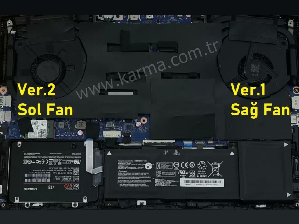 Casper Excalibur G900.1180-BV70X-B Notebook CPU Fanı (Ver.1 Sağ)