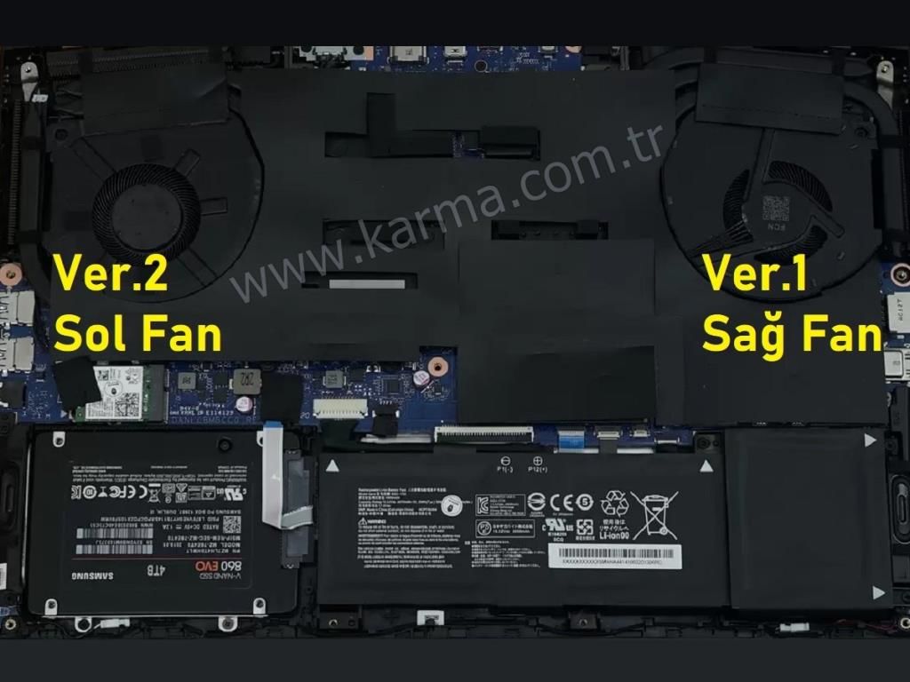 Casper Excalibur G900.1180-D770X-B Notebook CPU Fanı (Ver.1 Sağ)