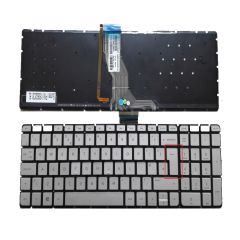 Hp 15-AB212NT, 15-AB213NT Klavye (Silver - TR) ışıklı - B.Enter