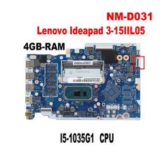 Lenovo ideaPad 3-14IIL05, 3-15IIL05 Notebook Anakartı, Mainboard NM-D031, SRGKK, CPU I3-1005G1 4G Ram O/B