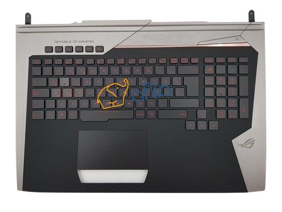 Asus ROG G752 G752VS G752VM G752VL G752VY G701VI G752VT Notebook Üst Kasa Klavye Işıklı (Siyah TR)