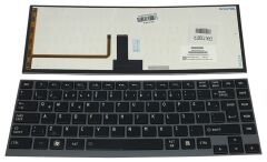 Toshiba U840 U920T Notebook Klavyesi - Siyah - Backlit