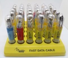 Mate Type-C Data Kablo 2.4Amper 1M Tüp Hasır Kablo USB-C
