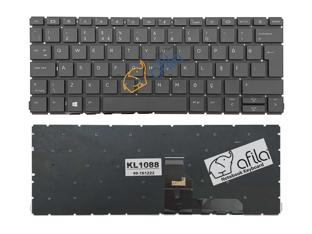 HP ProBook 430 G8 (27J01EA10,27J01EA13,27J01EA14,27J01EA15) uyumlu Klavye (Siyah TR)
