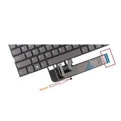 Lenovo ideaPad Yoga 80JR uyumlu Notebook Klavye - Tuş Takımı / Siyah - TR / ışıklı