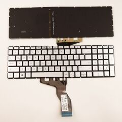 Hp 15s-eq1036nt (27S12EA) Notebook Klavye Silver (Gri TR) ışıklı