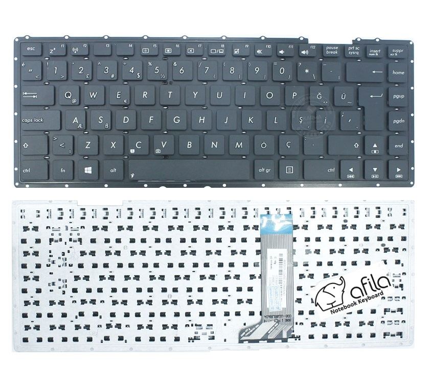 Asus X455D X455L X455W X455Y Notebook Klavyesi Siyah TR