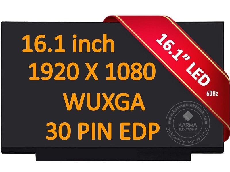 N161HCA-EAC Notebook Lcd Ekran, Panel 30pin