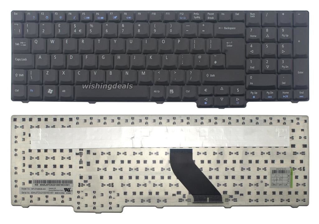 Acer Aspire 7000-1063 7000-1415 Notebook Klavyesi - Siyah - TR