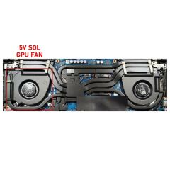 Asus TUF Dash F15 FX517ZR-HN013A8 uyumlu Notebook Gpu Fanı / Ver.1 R - 5V