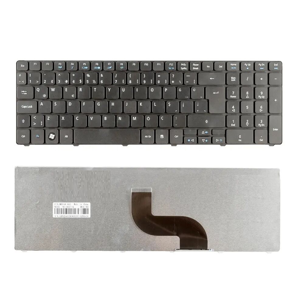 Acer 9J.N1H82.000, 9J.N1H82.001, 9J.N1H82.002 Notebook Klavyesi (Siyah TR)