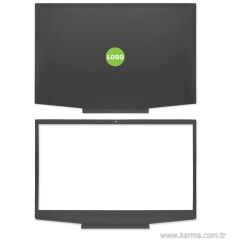 HP Pavilion Gaming 15-CX0036NT (8KH69EA) uyumlu Notebook Cover, Bezel SET (Yeşil Logo)