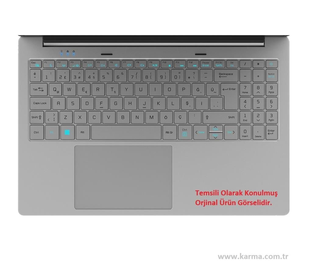 Casper F500 Notebook Klavyesi - Silver, Gri TR - Backlit / NBKL1182