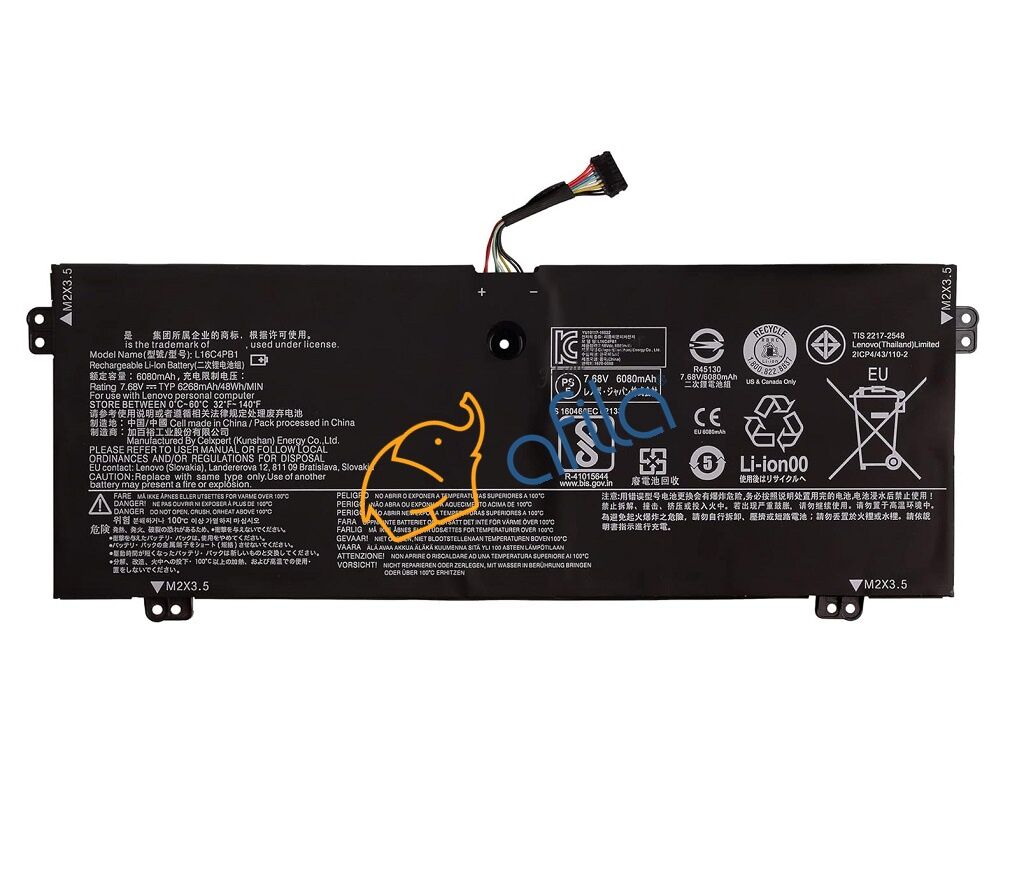 Lenovo L16L4PB1, L16C4PB1 Notebook Bataryası, Laptop Pili - RLL-145