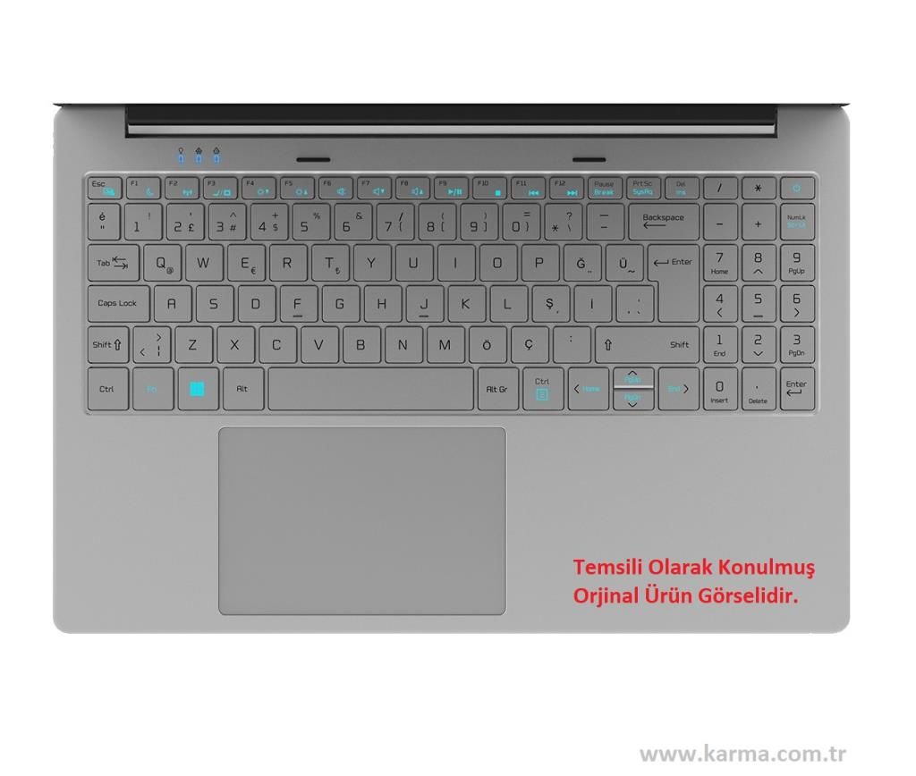 Casper Nirvana F500.1115-4D00X-G-F Notebook Klavyesi, Laptop Tuş Takımı (Silcer Gri TR)