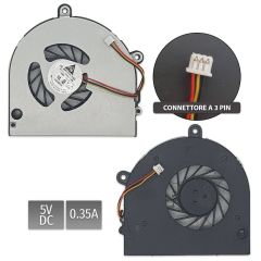 Toshiba C660, C665, L670, L675 P750 P755 Acer 5742G, 5742Z, 5742ZG Notebook Fan - Ver.2 / NBFAN205