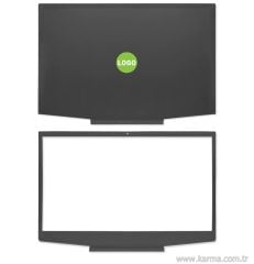 HP Pavilion Gaming 15-CX0042nt (9FC22EA) uyumlu Notebook Cover, Bezel SET (Yeşil Logo)