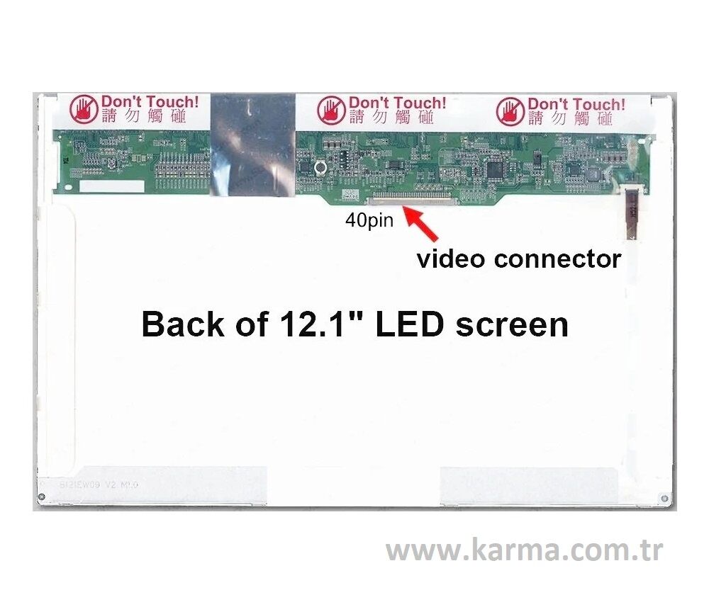 LP121WX3(TL)(A2) uyumlu Lcd Ekran, Panel (40Pin 1200*800)