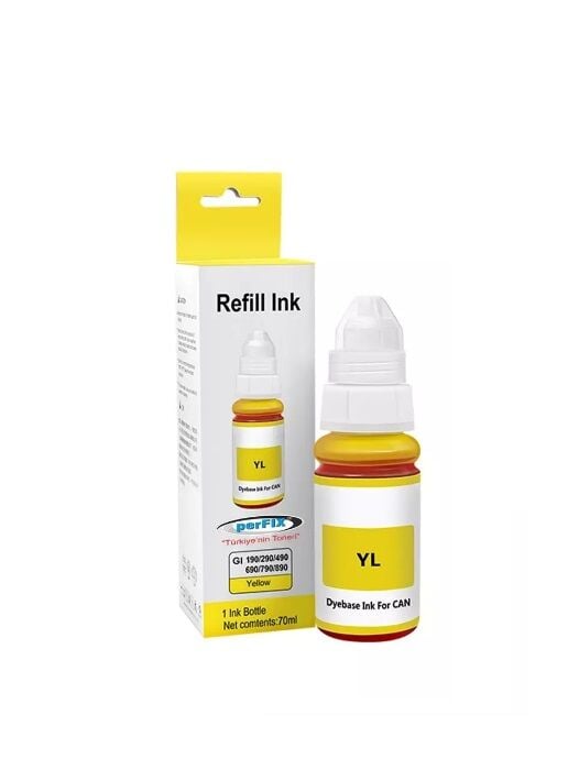 Canon Pixma G2410 Şişeli Mürekkep Yellow - Sarı 70ml (Muadil)