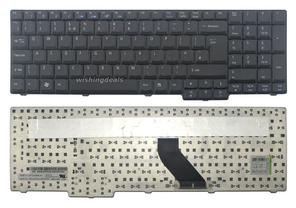 Acer Extensa 5235 5635 7220 Notebook Klavyesi - Siyah - TR