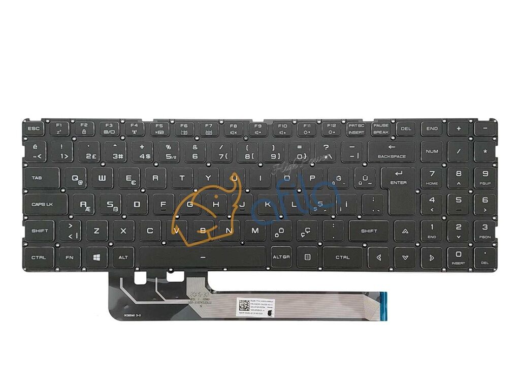 Monster Abra A7 V14.5.4 Notebook Klavyesi, Laptop Tuş Takımı (Siyah TR) Non-Backlit