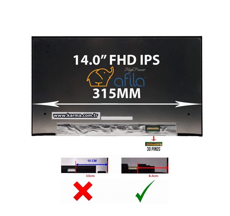 LP140WFA(SP)(MH), LP140WFA-SPMH uyumlu Lcd Ekran, Panel - Ver.2