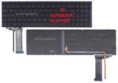 Asus G58, N551j, R555, R561, ZX50, GL771 Notebook Klavyesi Siyah TR, ışıklı / KL0940BLD