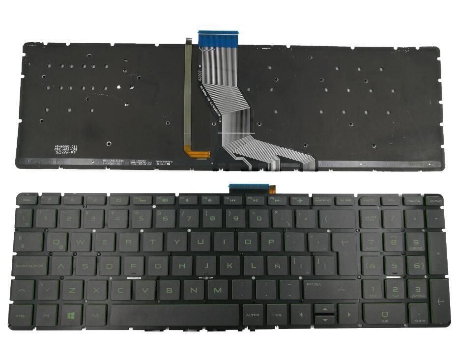 Hp 15-AB, 15-AK, 15-AX Notebook Klavyesi, Laptop Tuş Takımı (Siyah TR) Yeşil Tuş - Işıklı / KL0924LD
