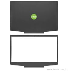 HP Pavilion Gaming 15-CX0072TX uyumlu Notebook Cover, Bezel SET (Yeşil Logo)